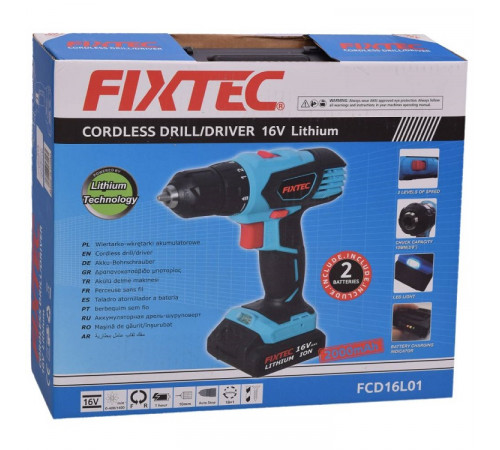 სახრახნისი FIXTEC FCD16L01 16V სახრახნისი FIXTEC FCD16L01 16V