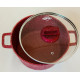 გრანიტის ქვაბები UAKEEN RED 5 PCS