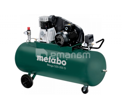 კომპრესორი Metabo MEGA 520-200 D 3000W (601541000) კომპრესორი Metabo MEGA 520-200 D 3000W (601541000)