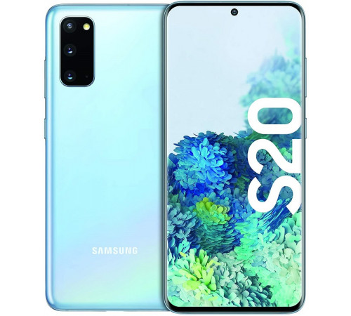 მობილური ტელეფონი SAMSUNG Galaxy S20 8GB/128GB LTE Duos Light Blue G980F მობილური ტელეფონი SAMSUNG Galaxy S20 8GB/128GB LTE Duos Light Blue G980F