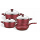 ქვაბების ნაკრები 9PCS NON STICK GRANIT COOKWERE SET