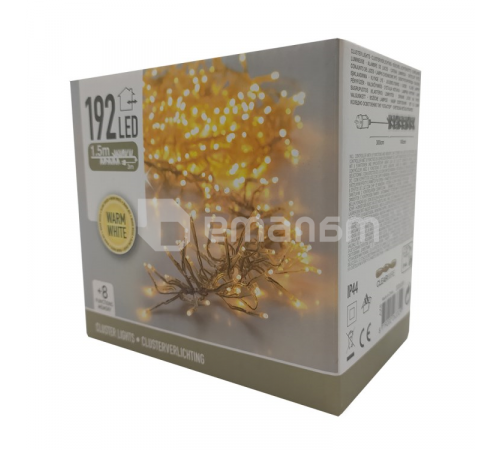 გირლანდა საახალწლო CLUSTERLIGHTS AX8502600 192 თეთრი led ნათურა გირლანდა საახალწლო CLUSTERLIGHTS AX8502600 192 თეთრი led ნათურა