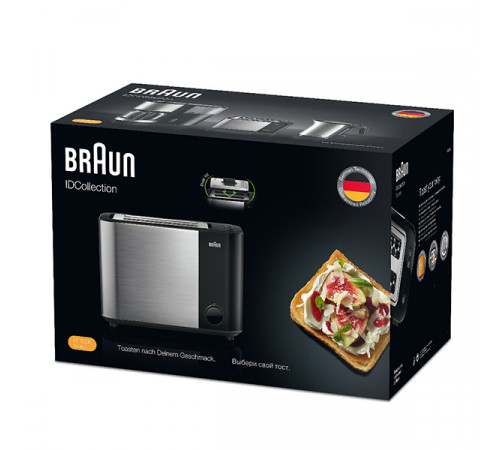 ტოსტერი BRAUN ID Breakfast HT5000BK ტოსტერი BRAUN ID Breakfast HT5000BK