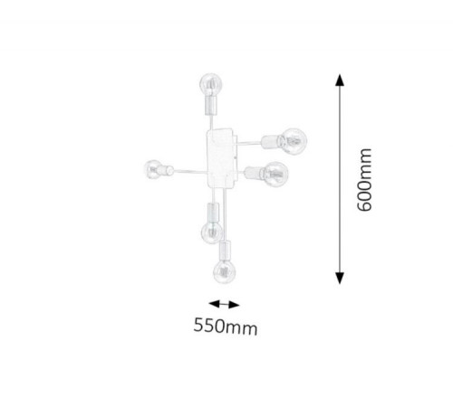 ჭაღი Rabalux Lanny 2103 E27 6x MAX 15W ჭაღი Rabalux Lanny 2103 E27 6x MAX 15W