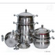ქვაბების ნაკრები PRANDELLI 6 PCS 18/10 cr