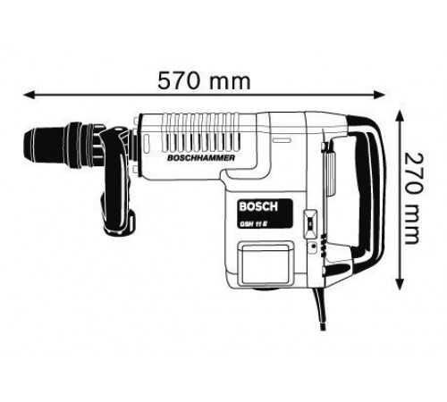 პნევმატური ჩაქუჩი BOSCH GSH 11 E ('0611316708) პნევმატური ჩაქუჩი BOSCH GSH 11 E ('0611316708)