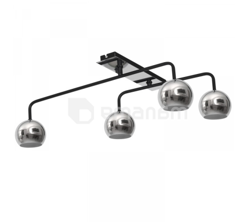 ჭაღი Luminex Amigo 7160 4x8W GU10 შავი/ქრომი ჭაღი Luminex Amigo 7160 4x8W GU10 შავი/ქრომი