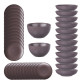 თეფშების ნაკრებები 12 პერსონა ARDESTO LUCCA GREY BROWN 38 PCS
