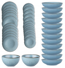 თეფშების ნაკრებები 12 პერსონა ARDESTO BAGHERIA MISTY BLUE 38 PCS