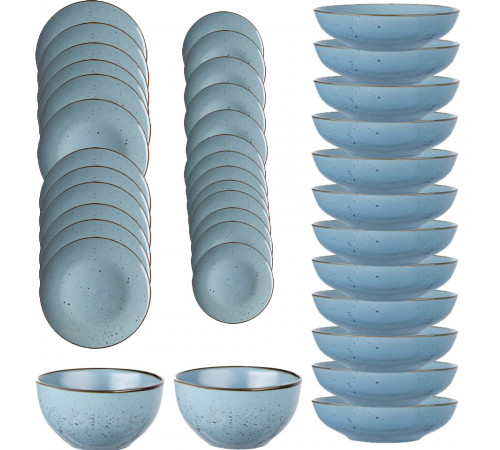თეფშების ნაკრებები 12 პერსონა ARDESTO BAGHERIA MISTY BLUE 38 PCS თეფშების ნაკრებები 12 პერსონა ARDESTO BAGHERIA MISTY BLUE 38 PCS