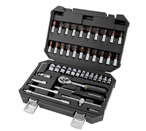ნაკრები ბიტების და თავაკების TOPMASTER 339105 1/4 ნაკრები ბიტების და თავაკების TOPMASTER 339105 1/4