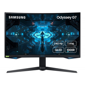 მონიტორი Samsung 27'' Curved Gaming Odyssey G7 (LC27G75TQSIXCI)