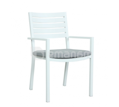 სკამი Mayfair Dining Chair With Cushion matte white სკამი Mayfair Dining Chair With Cushion matte white