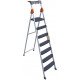 გასაშლელი კიბე MENSA PLUS 6+1 METAL STEP LADDER