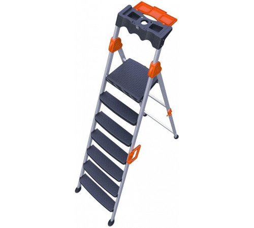 გასაშლელი კიბე MENSA PLUS 6+1 METAL STEP LADDER გასაშლელი კიბე MENSA PLUS 6+1 METAL STEP LADDER