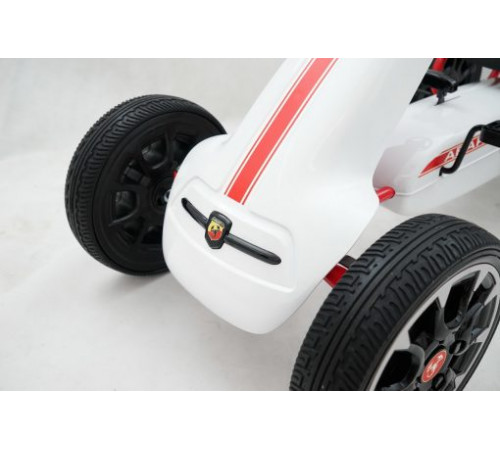 მექანიკური საბავშვო კარტინგი ABARTH WHITE მექანიკური საბავშვო კარტინგი ABARTH WHITE