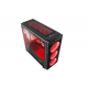 ქეისი Genesis Mid-Tower IRID 300 Black with Red Light