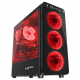 ქეისი Genesis Mid-Tower IRID 300 Black with Red Light