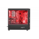 ქეისი Genesis Mid-Tower IRID 300 Black with Red Light