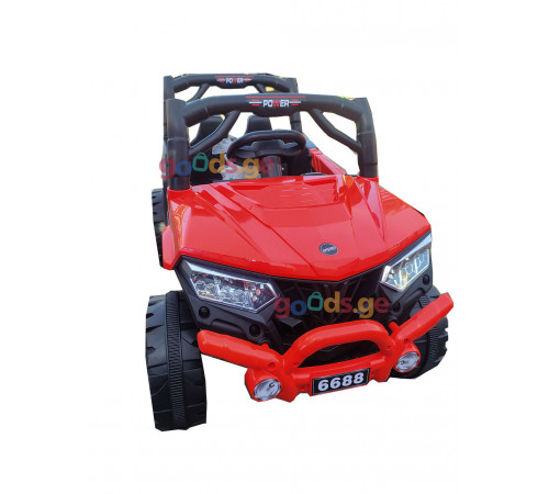საბავშვო ელექტრო მანქანა BUGGY 6688 RED საბავშვო ელექტრო მანქანა BUGGY 6688 RED