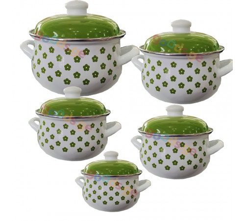 ქვაბების ნაკრები INFINITY GREEN 5 PCS ქვაბების ნაკრები INFINITY GREEN 5 PCS