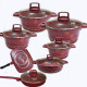 გრანიტის ქვაბები UAKEEN RED 7 PCS 889117