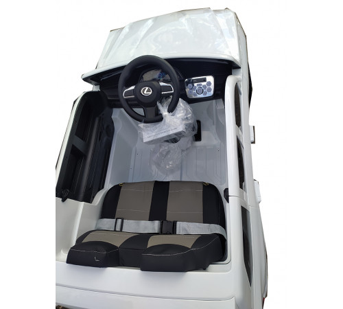 საბავშო ელექტრო მანქანა LEXUS SMT 7588 (LX570) WHITE საბავშო ელექტრო მანქანა LEXUS SMT 7588 (LX570) WHITE