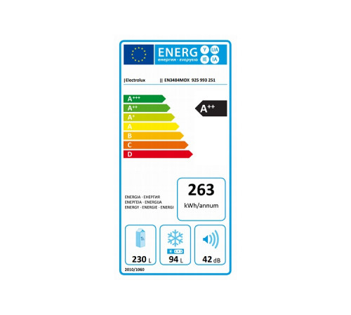 მაცივარი ELECTROLUX EN-3484MOX მაცივარი ELECTROLUX EN-3484MOX