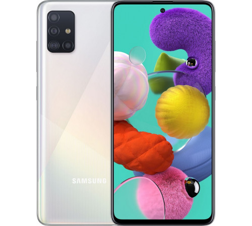 მობილური ტელეფონი SAMSUNG A515F Galaxy A51 4GB/64GB LTE Duos White მობილური ტელეფონი SAMSUNG A515F Galaxy A51 4GB/64GB LTE Duos White