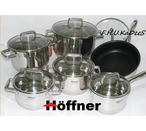ჭურჭლის ნაკრები HOFFNER 4777 12 PCS ჭურჭლის ნაკრები HOFFNER 4777 12 PCS