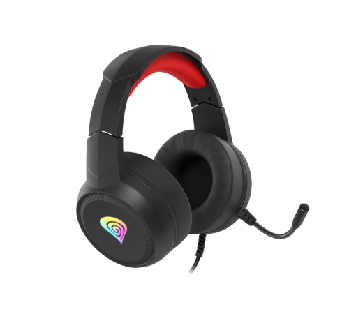 ყურსასმენი Genesis Neon 200 RGB Black/Red ყურსასმენი Genesis Neon 200 RGB Black/Red