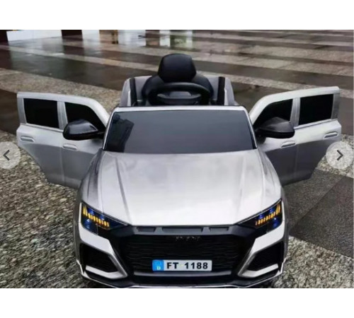 საბავშო ელექტრო მანქანა AUDI FT 1188 SILVER საბავშო ელექტრო მანქანა AUDI FT 1188 SILVER