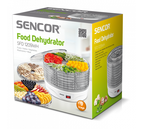 ხილის საშრობი SENCOR SFD 1209WH ხილის საშრობი SENCOR SFD 1209WH
