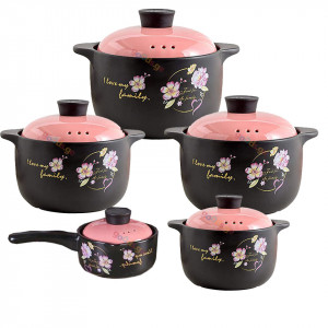 კერამიკული ქვაბების ნაკრები FAMILY ROSE 5 PCS (1)
