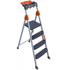 გასაშლელი კიბე MENSA PLUS 3+1 METAL STEP LADDER