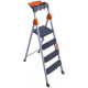 გასაშლელი კიბე MENSA PLUS 3+1 METAL STEP LADDER