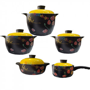კერამიკული ქვაბების ნაკრები SCENT OF A  FLOWER 5 pcs