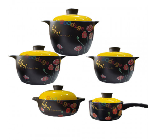 კერამიკული ქვაბების ნაკრები SCENT OF A FLOWER 5 pcs კერამიკული ქვაბების ნაკრები SCENT OF A FLOWER 5 pcs
