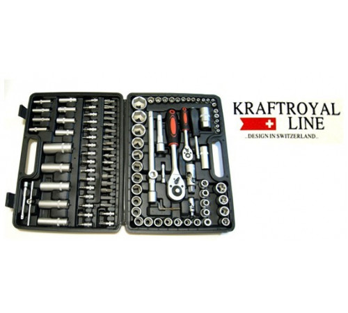 ხელსაწყოების ნაკრები KRAFTROYAL LINE 108 PCS ხელსაწყოების ნაკრები KRAFTROYAL LINE 108 PCS