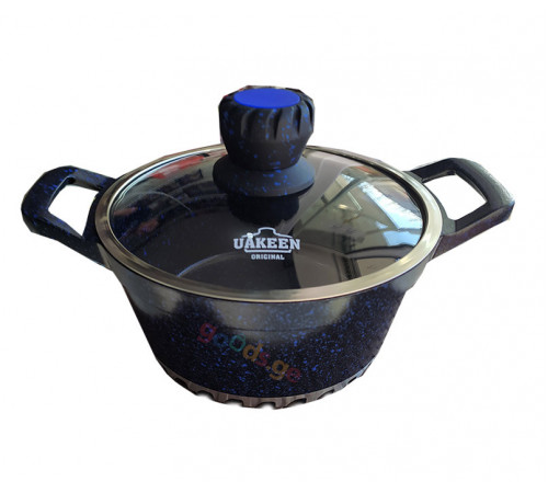 გრანიტის ქვაბები UAKEEN DARK BLUE 5 PCS გრანიტის ქვაბები UAKEEN DARK BLUE 5 PCS