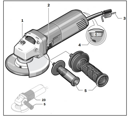 საპრიალებელი BOSCH GWS 660 (060137508H) საპრიალებელი BOSCH GWS 660 (060137508H)