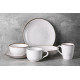 თეფშების ნაკრებები 12 პერსონა ARDESTO BAGHERIA MISTY WHITE 40 PCS