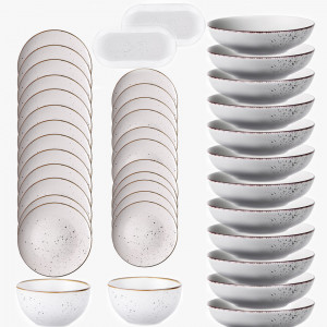 თეფშების ნაკრებები 12 პერსონა ARDESTO BAGHERIA MISTY WHITE 40 PCS