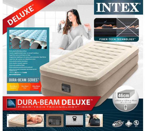 გასაბერი ლეიბი INTEX Ultra Plush 64426 (191x99x46სმ) გასაბერი ლეიბი INTEX Ultra Plush 64426 (191x99x46სმ)