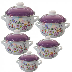ქვაბების ნაკრები INFINITYPURPLE 5 PCS