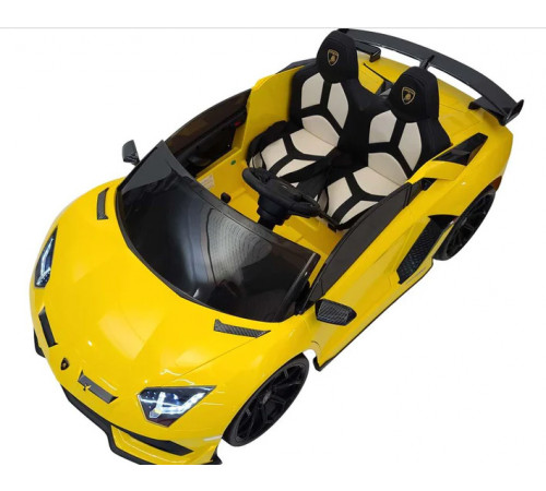 საბავშვო ელექტრო მანქანა LAMBORGINI AVENTADOR SX2028 YELLOW საბავშვო ელექტრო მანქანა LAMBORGINI AVENTADOR SX2028 YELLOW