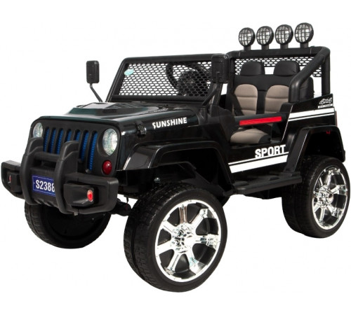 ელექტრო მანქანა JEEP WRANGLER S2388 BLACK ელექტრო მანქანა JEEP WRANGLER S2388 BLACK