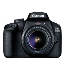 ციფრული კამერა Canon EOS 4000D Black + Lens EF-S 18-55 DC III