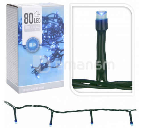 გირლანდა საახალწლო AX8402510 80 blue led ნათურა გირლანდა საახალწლო AX8402510 80 blue led ნათურა