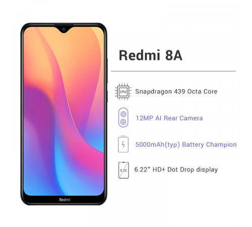 მობილური ტელეფონი XIAOMI Redmi 8A (Global version) 2GB/32GB BLUE მობილური ტელეფონი XIAOMI Redmi 8A (Global version) 2GB/32GB BLUE